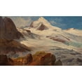 thumbnail image 3 of Friedrich Zeller 18x12 Black Modern Framed Museum Art Print Titled - A Glacier in the Salzburg Region, 3 of 5