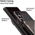 thumbnail image 4 of for Galaxy S22 Ultra Case Wallet Credit Card Holder 4-Card Slot Hidden Back Pocket Dual Layer Hybrid Rugged Rubber Bumper Protective Hard Shell Cover for Samsung Galaxy S22 Ultra Gun, 4 of 14