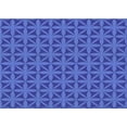 thumbnail image 1 of Ahgly Company Tapis d'Intérieur Rectangulaire Transitionnel Lavable à la Machine, Ruban Bleu Bleu, 2 Pieds x 3 Pieds, 1 of 7