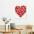 thumbnail image 3 of Nawypu Watercolor Heart Shape Print Canvas Wall Art, Love Heart Canvas Print Painting Wall Decor, Heart Shape Art Print for Valentine's Day, Colorful Heart Shaped, Watercolor, Decor, 3 of 5