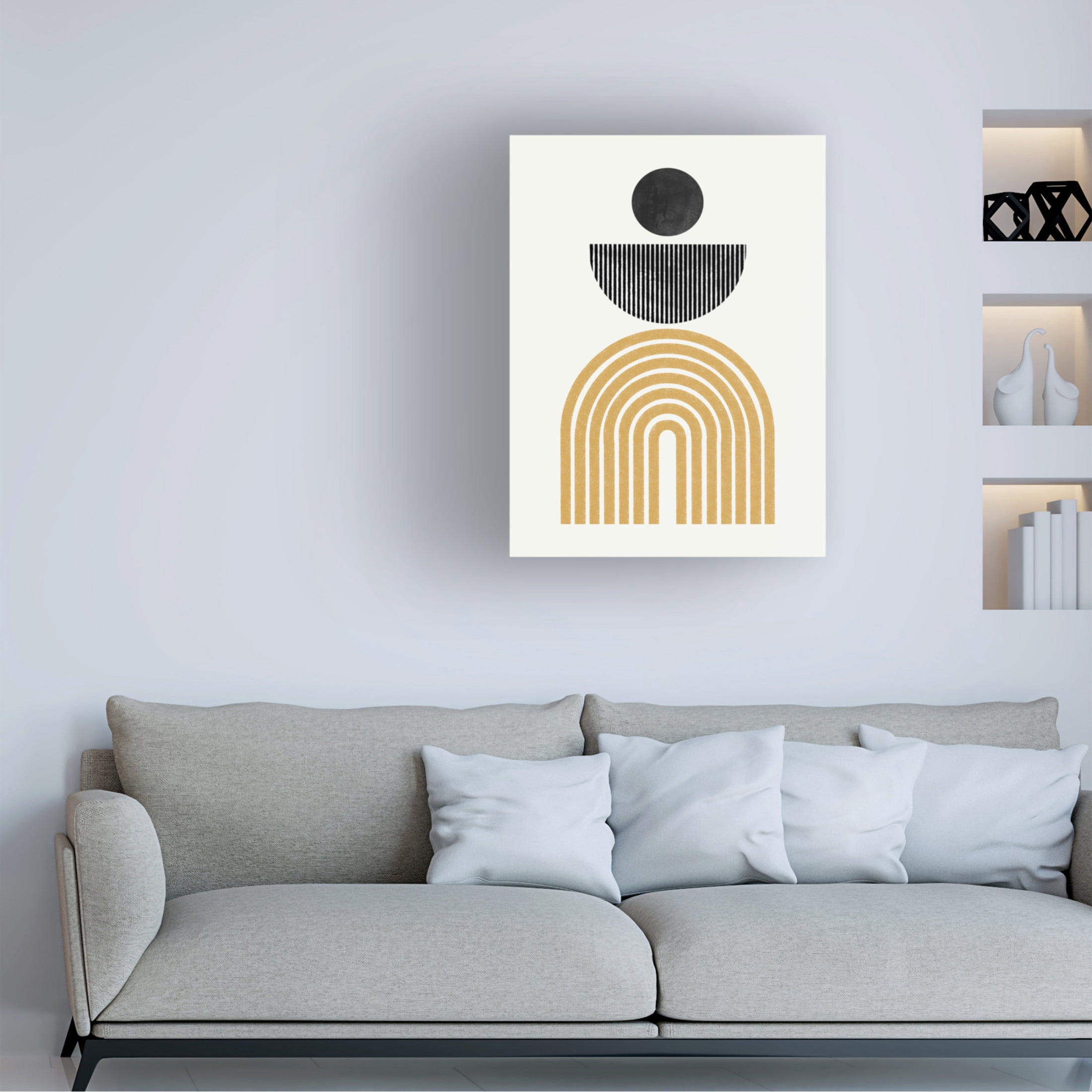 Trademark Fine Art THE MIUUS STUDIO Midcentury Composition Canvas Wall Art