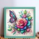 thumbnail image 2 of Kit Punto Cruz Con Mariposa Hilo Algodón Ecológico Bordado 11CT 40x40cm, 2 of 9