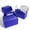 Dark Blue Treat Boxes, variant on 24 Pack Silver Paper Gable Boxes with Handles, Treat Goodie Party Favor Gift Box for Wedding, Birthday, Baby Shower, Graduation