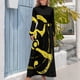 thumbnail image 3 of Letrero amarillo - Rey en vestido largo amarillo Vestidos de mujer verano Vestido de noche de mujer Vestido de noche, 3 of 4