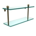 thumbnail image 6 of Prestige Regal Collection Two Tiered Glass Shelf - Matte Gray / 16 Inch, 6 of 7