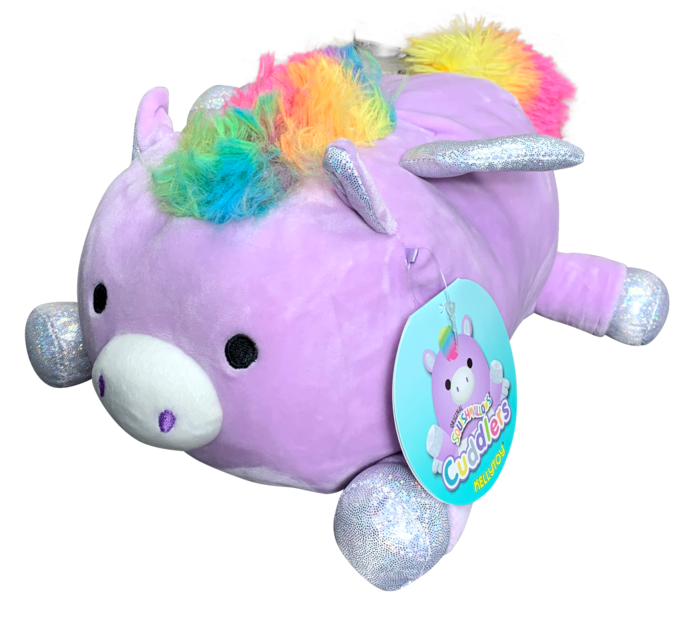 Details about   Squishmallow Kellytoy Laying Cuddlers Stefana Pegasus 9" Pillow Plush Doll Toy 