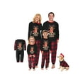 thumbnail image 6 of Aojekbee Family Christmas Pajamas Set Elk Print Long Sleeve Matching PJs Set Soft Sleepwear  for Women Men Kids Toddler Baby and Pet, 6 of 10