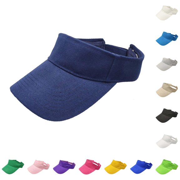 XIAOCHA Womens Solid Sun Visor Outdoor Sun Protection Sport Hat,Navy