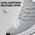 thumbnail image 4 of AMANSSE Men's Comfortable Walking Shoes Lightweight Breathable Tennis Athletic Gym Workout Cross Training Slip on Sneakers Light Grey Size 10, 4 of 7