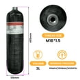 TUXING 4500Psi High Pressure Composite Cylinder, Scuba Tank,Carbon
