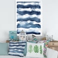 thumbnail image 3 of Designart 'Abstract Blue Classic Waves' Modern Framed Art Print, 3 of 4