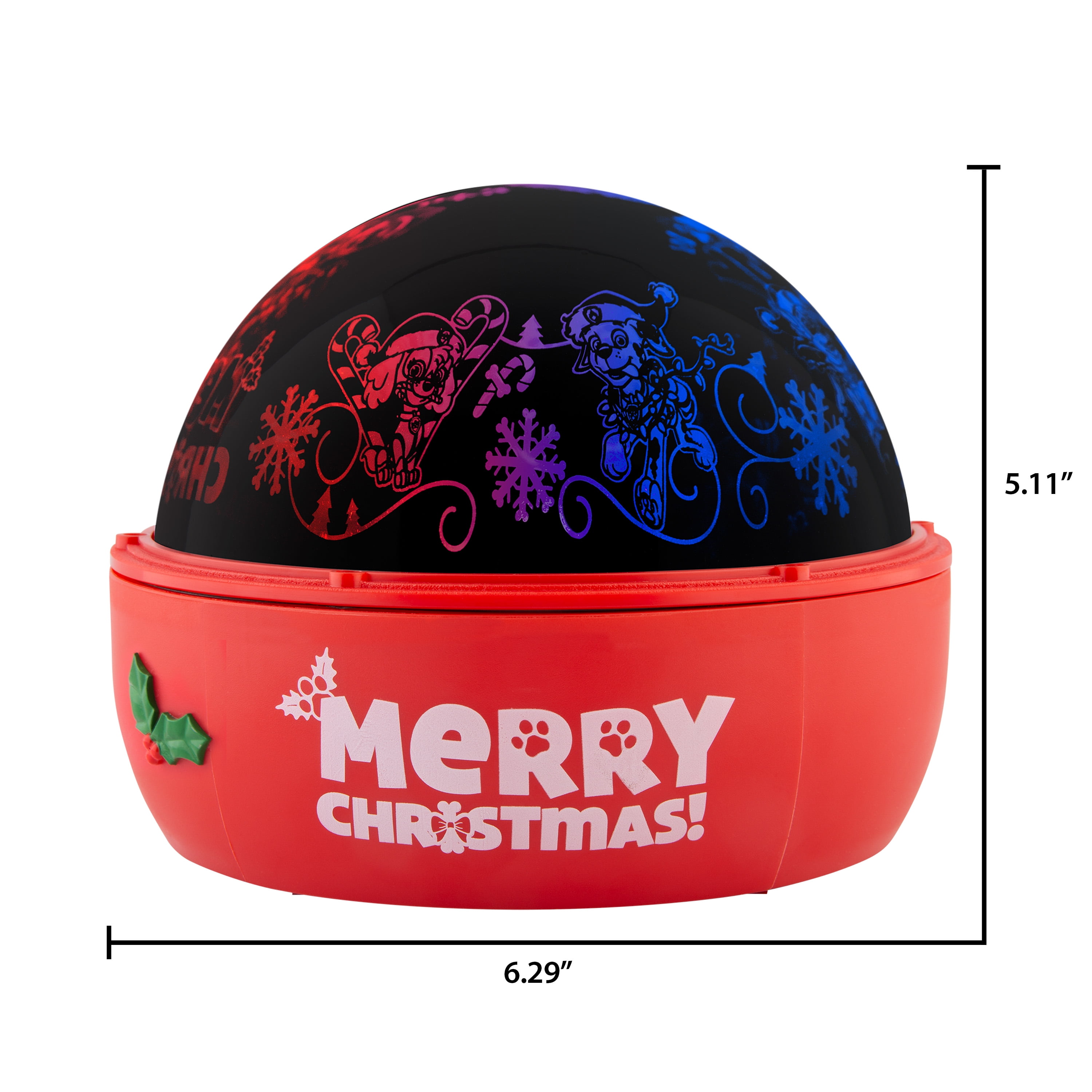 Projection de spectacle lumineux de Noël Pat'Patrouille