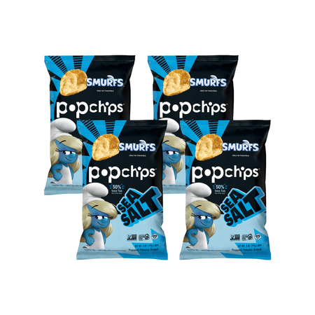 Popchips Gluten Free Popped Potato Chips Sea Salt 5 oz Pack of 3