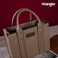 thumbnail image 4 of Wrangler Medium Tote Bag for Women Designer Satchel Handbags Top-handle Purses with Strap, Natural-Khaki, 4 of 7