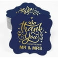 thumbnail image 2 of Inkdotpot Hang Tags Thank You From The New Wedding Favor Bracket Shape Gift Tags Real Gold Foil Bonbonniere Tag Pack Of 50, 2 of 7
