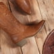 thumbnail image 4 of Botas DREAM PAIRS estilo vaquero media caña con caña de 25 cm color tan talla 8.5, 4 of 7