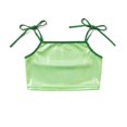 thumbnail image 4 of Xyant Girls Sleeveless Tank Top Sequin Spaghetti Strap Crop Cami Camisole Sparkly Dance Blouse (Green,11-12 Years), 4 of 4