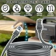 thumbnail image 6 of 32.81/16.4/6.56FT  Starlink Cable Weather Proof Enduring Starlink Gen 3 Cable Easy to Install Extension Ethernet Wire for Outdoor, 6 of 11