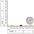 thumbnail image 3 of Gem Stone King 18K Yellow Gold Plated Silver White Moissanite and Black Onyx and Round White Lab Grown Diamond Tennis Bracelet for Women (2.74 Cttw, Gemstone Birthstone, Oval 6X4MM, 7.25 inches), 3 of 4