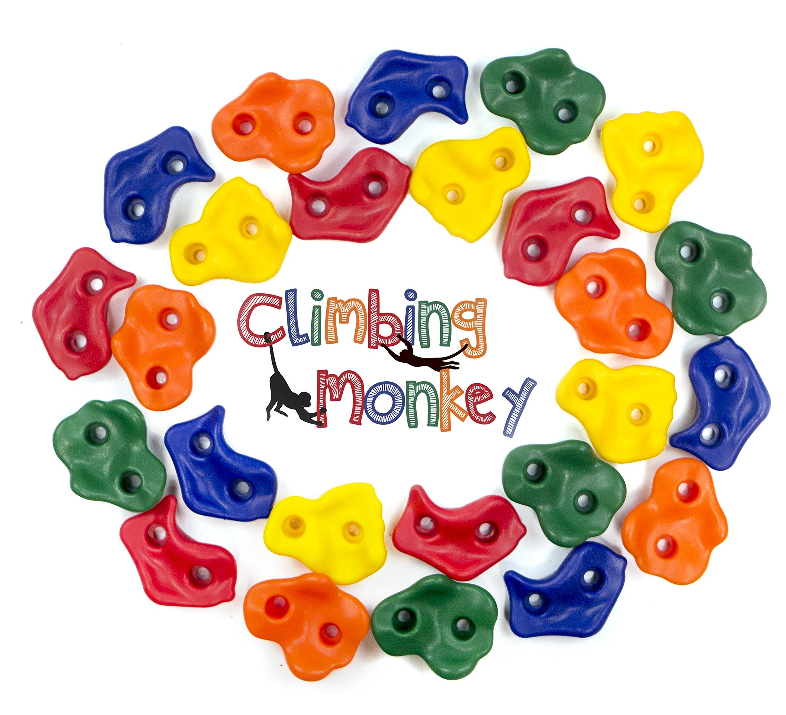 Kandi Climbing Holds 25 Assorted Large//Medium//Small Climbing Holds for Home or Gym Climbing Walls