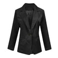 thumbnail image 7 of purcolt Women's Casual Dressy Blazer Lapel One Button Comfy Lightweight Blazers Suit Jackets Work Office Blazers for Women Business Casual, 7 of 7