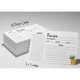thumbnail image 6 of Inkdotpot 4x6 Inch Recipe Cards (Set of 50) , Thick Double Sided Premium Card Stock- Modern Style White Recipe Notecards for Weddings- Bridal- Baby Shower - Tropical Pineapple Theme, 6 of 6