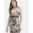 thumbnail image 3 of No Boundaries Butterfly Print Mesh Midi Dress, Women’s XXS-XXL, 3 of 4