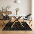 thumbnail image 3 of ODIKA 5'x7' Washable Area Rug Midnight Floral Enchantment Celestial Accents Elegant Nature-Inspired Design for Dining Room, Under Table, Home Office, Non-Slip Chair-Friendly, 3 of 7