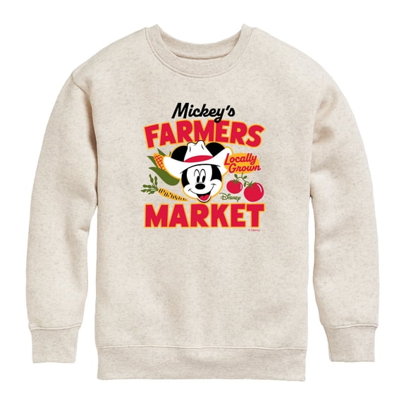 Disney - Mickey's Farmers Market - Toddler Boys Fleece Crew Sweatshirt