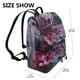 thumbnail image 2 of Disketp Gothic Red Skull Cemetery Mochila de Cuero para Mujer, Bolso de Espalda Antirrobo con Estilo para Viaje, Trabajo y Uso Diario, 2 of 4