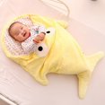 thumbnail image 2 of Saco de dormir de tiburón de dibujos animados para niños, saco de dormir cálido de invierno, a prueba de viento, para silla de ruedas infantil Fivean unisex, 2 of 2