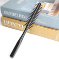 thumbnail image 2 of 1 Piece Black Round Barrel Anti-Static Hair Brush With Long Wood Handle-Protect, 2 of 2