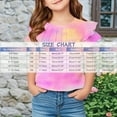thumbnail image 3 of Summer Savings! THDHVS Girls Summer T-shirts,Summer Casual Tops for Kids,Girls Casual Tie Short-Sleeve T-Shirt Cute Print Summer Blouse for Girls Front Tunic Tee Tops Blue 9-10 Years, 3 of 6