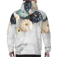thumbnail image 7 of Wukai Pumpkin And White Marble Print Men Hoodies Fleece Sweatshirts Long Sleeve Sweaters Pullover Fall Outfits Winter Clothes-4X-Large, 7 of 7