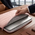 thumbnail image 4 of Laptop Bag, 14 Inch Business Travel Notebook Computer Protective Carrying Case Sleeve Storage Cover Bag for Men Women Office Work College Students, Pink, 4 of 4