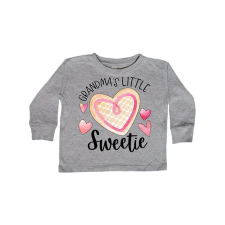 

Inktastic Grandma s Little Sweetie with Pink Heart Cookie Gift Toddler Boy or Toddler Girl Long Sleeve T-Shirt