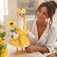 thumbnail image 7 of Aurorax Fall Porch Goose Outfits 23" Holiday,Goose Clothes for Cement Goose Porch Goose 17/19 inch,Sunflower Printed Lady Thanksgiving Porch Goose Accessories for Outdoor Harvest Decor for Home, 7 of 7