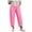 Pink, variant on GEWSEY Cotton Linen Pants Women Elastic High Waist Straight Leg Lounge Pants Casual Slacks Summer Trouser with Pockets (Khaki, S)