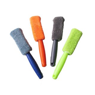 HARR Wheel Brush Microfiber Metal Free Wheel and Rim Cleaner Brush Easy  Reach Tire Detailing Brush Cleaning Tool for Car Trunk Motorcycle Auto, No