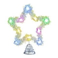 thumbnail image 1 of Adorno navideño de con luces pentagrama para parte superior del , ideal para sala de estar, con purpurina invernal, para, 1 of 9