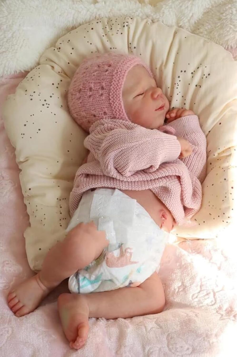 18 inch Reborn Baby Dolls Silicone Full Body Realistic Baby Doll Newborn Girl, Full Silicone Babys Doll Lifelike, Real Life Reborn Dolls Washable, Anatomically Correct Girl
