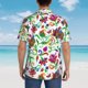 thumbnail image 4 of Balery Paisley Camisas hawaianas de manga corta para hombre, camisas playeras de corte holgado, camisas de vacaciones con botones,X-Large, 4 of 7