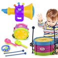 thumbnail image 3 of POINTERTECK 5Pcs/Set Baby Boy Girl Drum Musical Instruments Drum Set Children Toys, 3 of 8