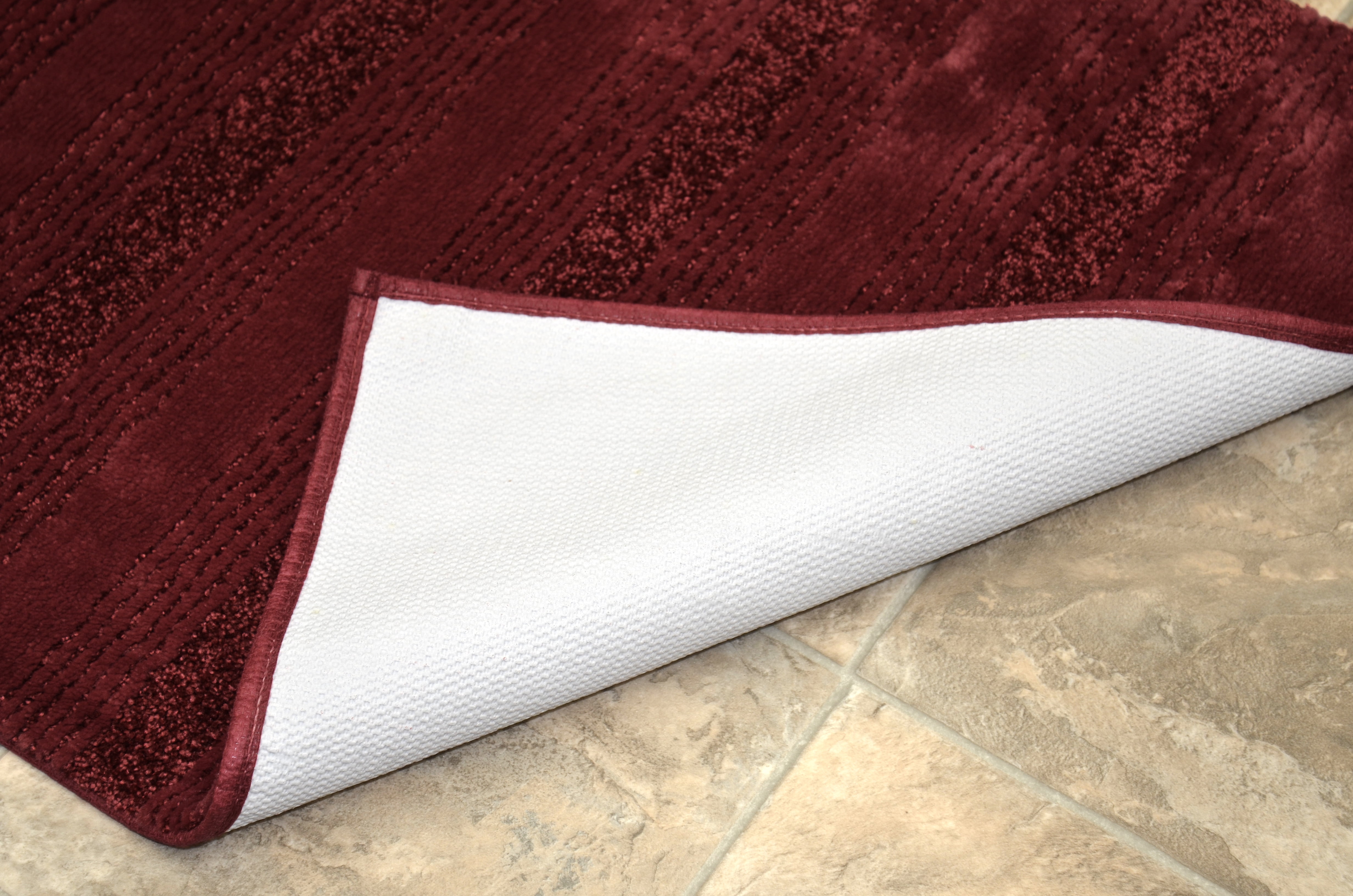 Garland Rug Essence Washable Nylon Chili Red Bathroom Runner, 22" x 60"
