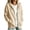 Beige, variant on Edvintorg Women's Jackets Loose Zip up Long Sleeve Coat Fall Winter Casual Hooded Outerwear with Pocket Women's Clothes S-2XL Black
