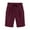 Wine, variant on Aofany Women's Shorts Summer Elastic Waist Drawstring Pocket Shorts Solid Casual Comfy Cotton Shorts Clearance