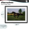 thumbnail image 4 of Stupell Industries Rustic Lodge Dashing Camargue Racehorse Black Framed Print Under Glass, 20 x 14, by Scott Stulberg, 4 of 8