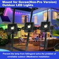 thumbnail image 2 of TGHTBA-40 Packs Light Clips Mounting Brackets for Govee Permanent Outdoor Lights , Compatible with Govee H705/H805 (Non-Pro Version) Permanent Outdoor Lights Mounting Brackets (Black), 2 of 3