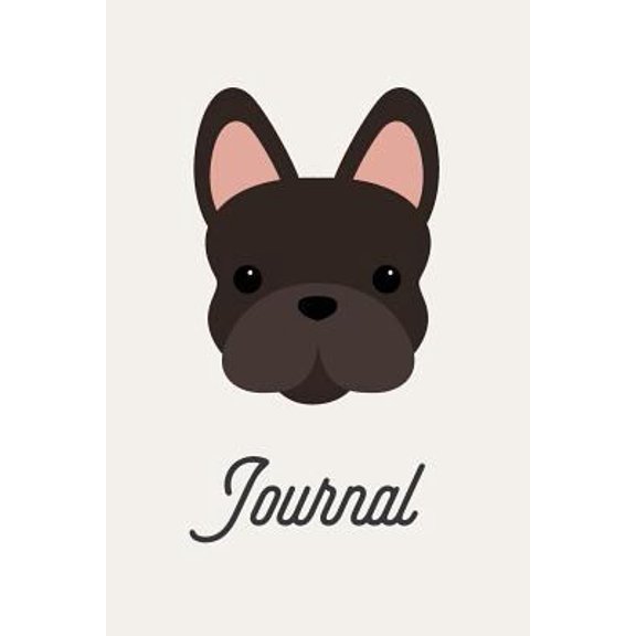 Pre-Owned Journal: Cute Frenchie Journal, Dog Notebook, French Bulldog Diary, 6"x9" Lined Pages, 150 Pages (Paperback)