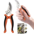 thumbnail image 3 of Pruning Shears, Garden Pruning Scissors, Stainless Steel Bypass Pruners, Ergonomic Handle Gardening Clippers, for Branch Flower Cutting, 3 of 6